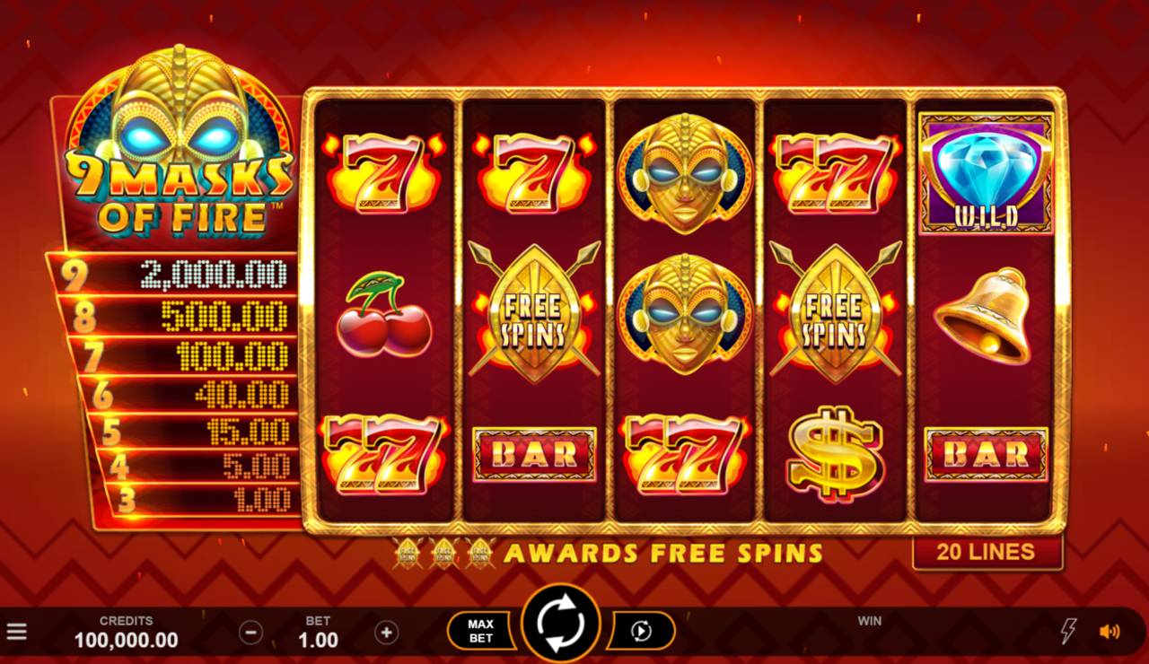 9 Masks Of Fire (Gameburger Studios) Image 2